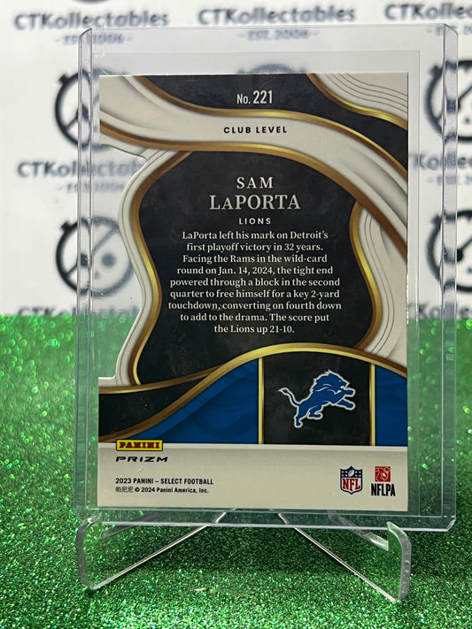 2023 PANINI SELECT SAM LAPORTA # 221 RC PRIZM DIE CUT NFL DETROIT LIONS CARD
