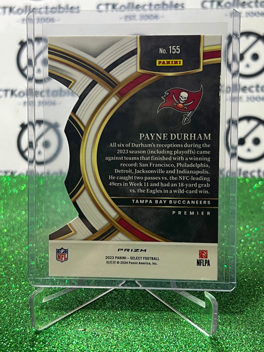 2023 PANINI SELECT PAYNE DURHAM # 155 PRIZM DIE CUT NFL BUCCANEERS CARD