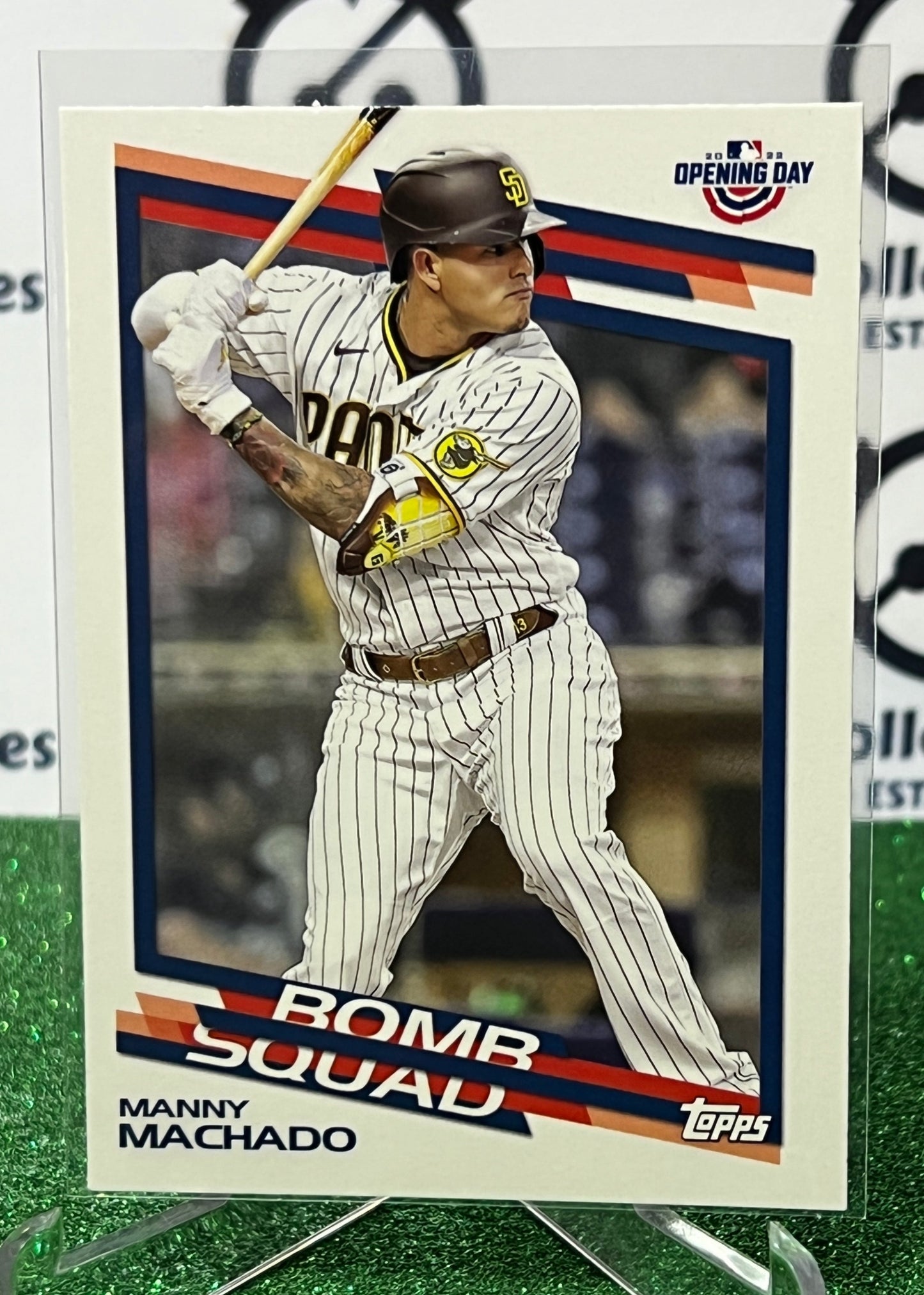 2022 TOPPS OPENING DAY MANNY MACHADO # BS-23 BOMB SQUAD SAN DIEGO PADRES BASEBALL CARD