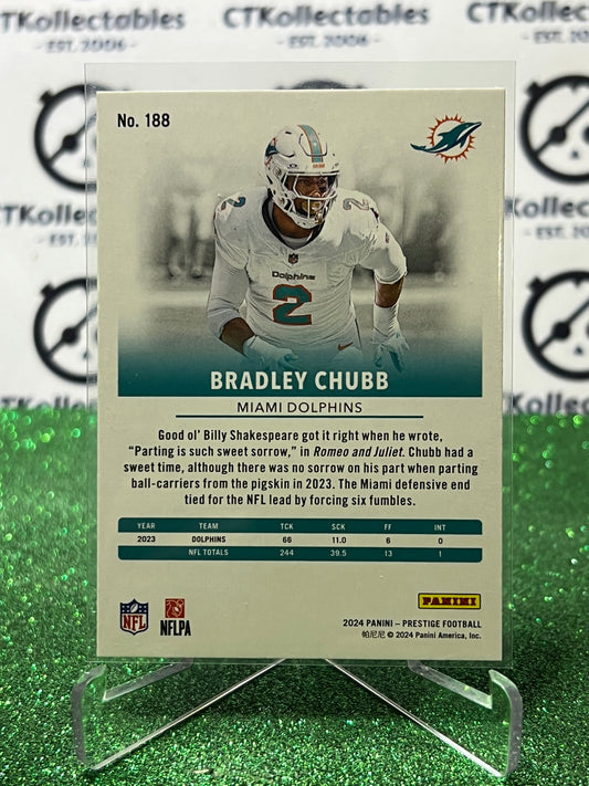 2024 PANINI PRESTIGE BRADLEY CHUBB # 188 GALAXY NFL MIAMI DOLPHINS GRIDIRON CARD