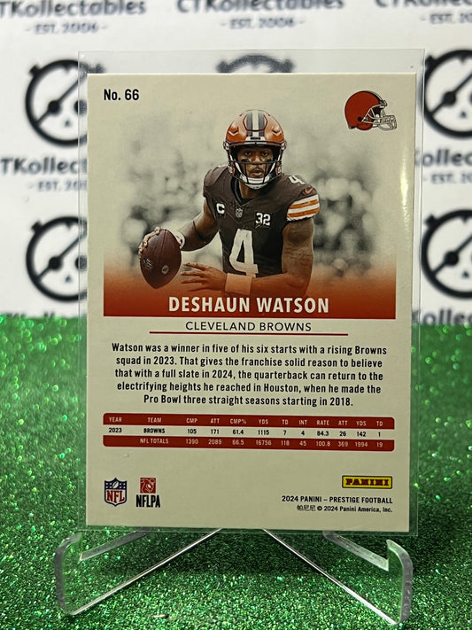 2024 PANINI PRESTIGE DESHAUN WATSON # 66 GALAXY NFL CLEVELAND BROWNS GRIDIRON CARD