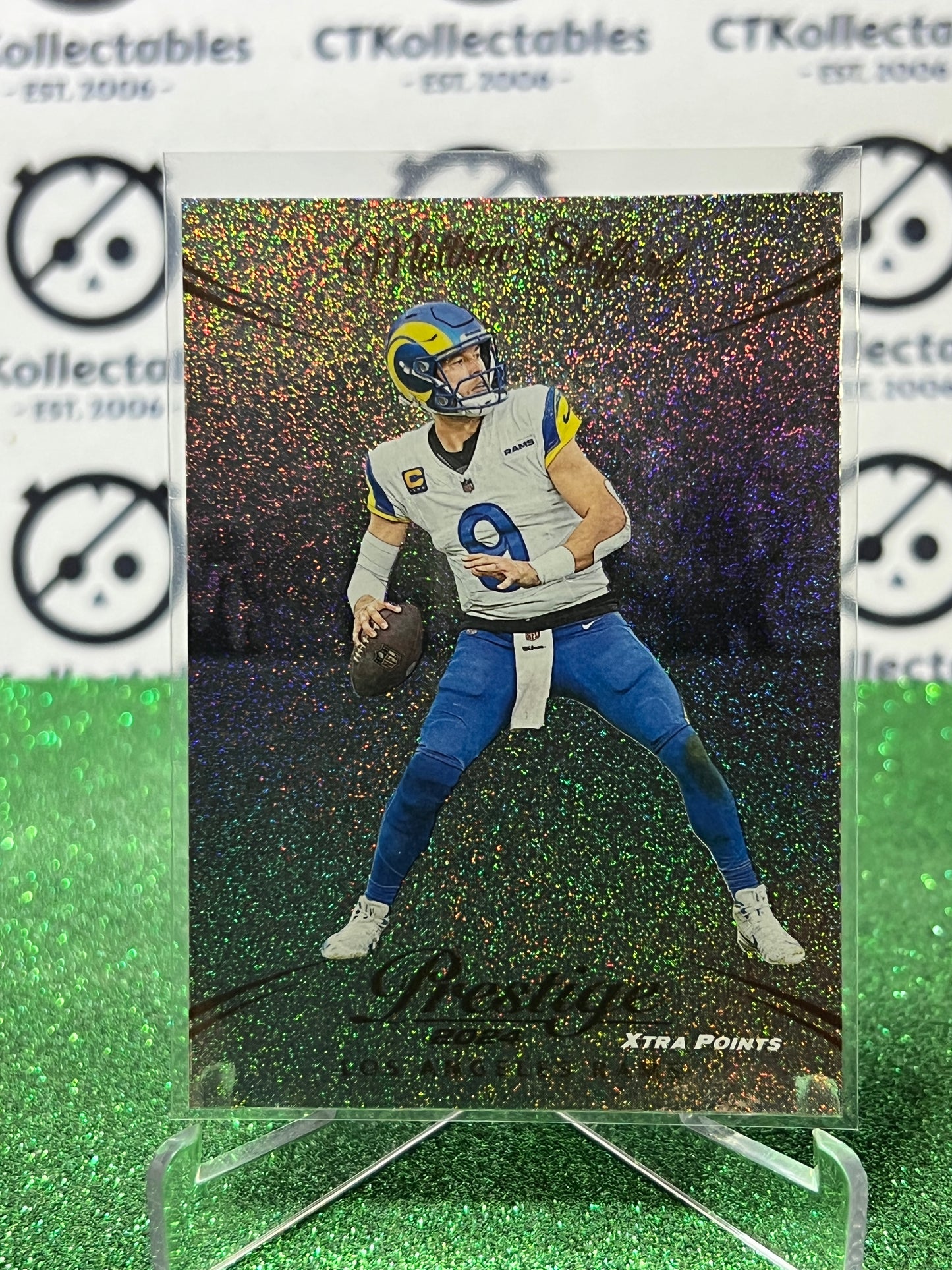 2024 PANINI PRESTIGE MATTHEW STAFFORD # 173 GALAXY NFL LA RAMS GRIDIRON CARD