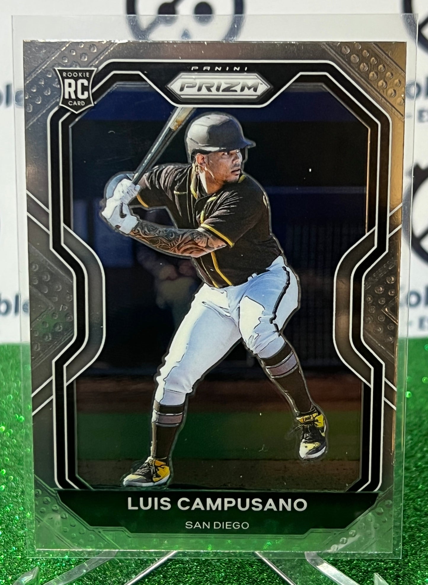 2021 PANINI PRIZM LUIS CAMPUSANO # 8 ROOKIE SAN DIEGO PADRES BASEBALL CARD