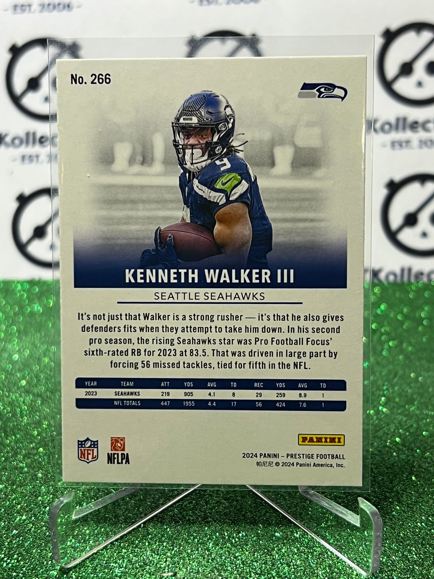 2024 PANINI PRESTIGE KENNETH WALKER III # 266 GALAXY NFL SEATTLE SEAHAWKS GRIDIRON CARD