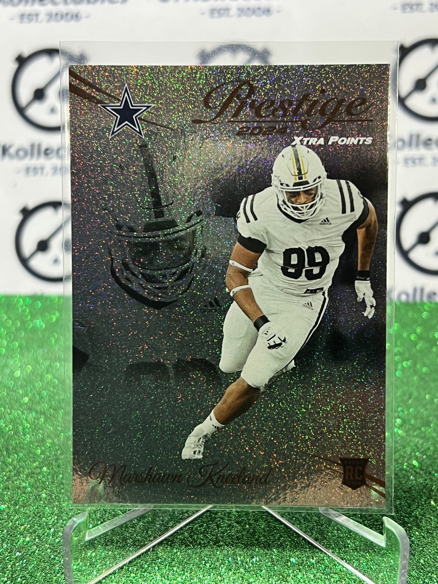 2024 PANINI PRESTIGE MARSHAWN KNEELAND # 350 RC GALAXY NFL DALLAS COWBOYS GRIDIRON CARD