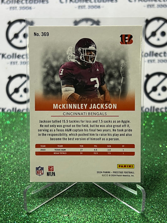 2024 PANINI PRESTIGE McKINNLEY JACKSON # 369 RC NFL CINCINNATI BENGALS GRIDIRON CARD
