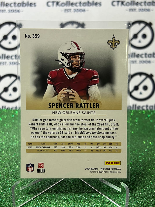 2024 PANINI PRESTIGE SPENCER RATTLER # 359 RC NFL NEW ORLEANS SAINTS GRIDIRON CARD