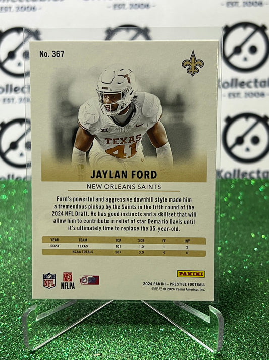 2024 PANINI PRESTIGE JAYAN FORD # 367 RC NFL NEW ORLEANS SAINTS GRIDIRON CARD