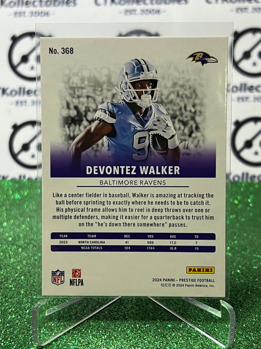 2024 PANINI PRESTIGE DEVONTEZ WALKER # 368 RC NFL RAVENS GRIDIRON CARD