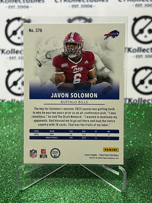 2024 PANINI PRESTIGE JAVON SOLOMON # 376 RC NFL BUFFALO BILLS GRIDIRON CARD