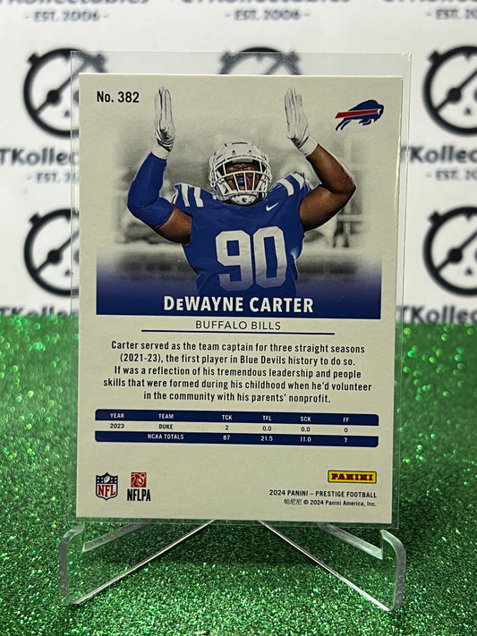 2024 PANINI PRESTIGE DEWAYNE CARTER # 382 RC NFL BUFFALO BILLS GRIDIRON CARD