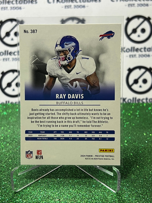 2024 PANINI PRESTIGE RAY DAVIS # 387 RC NFL BUFFALO BILLS GRIDIRON CARD