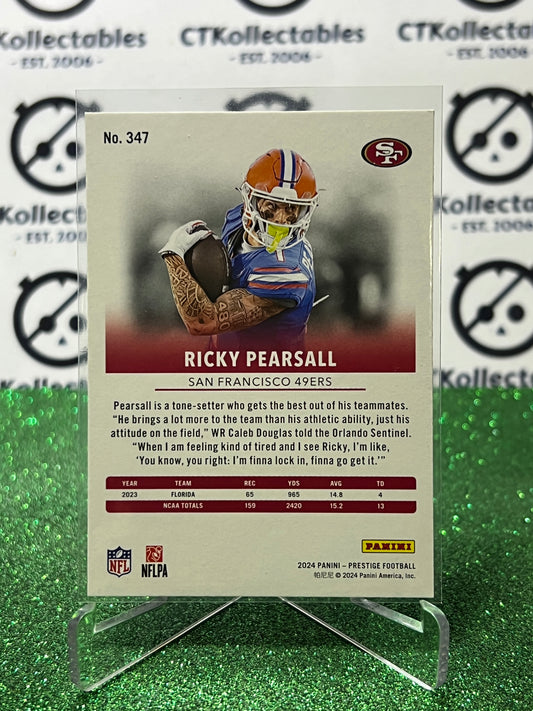 2024 PANINI PRESTIGE RICKY PEARSALL # 347 RC NFL SAN FRANCISCO 49ERS GRIDIRON CARD