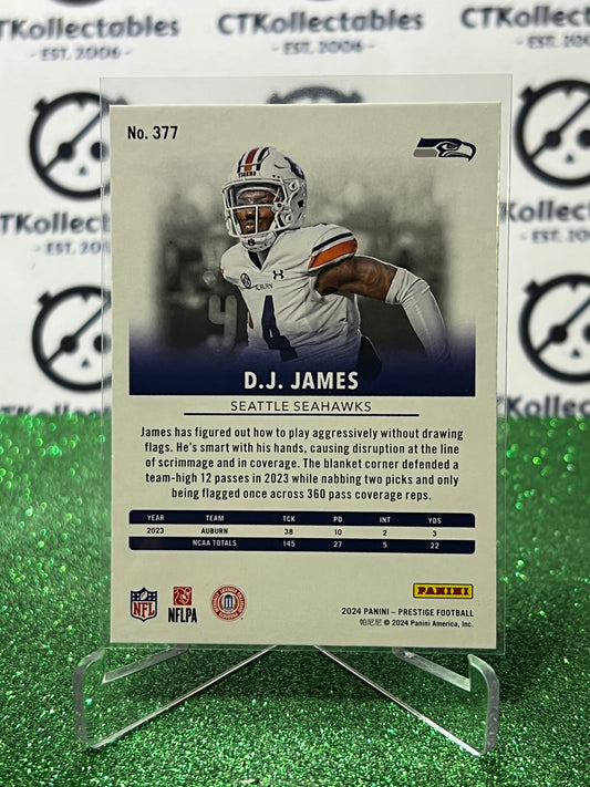 2024 PANINI PRESTIGE D.J. JAMES # 377 RC NFL SEATTLE SEAHAWKS GRIDIRON CARD