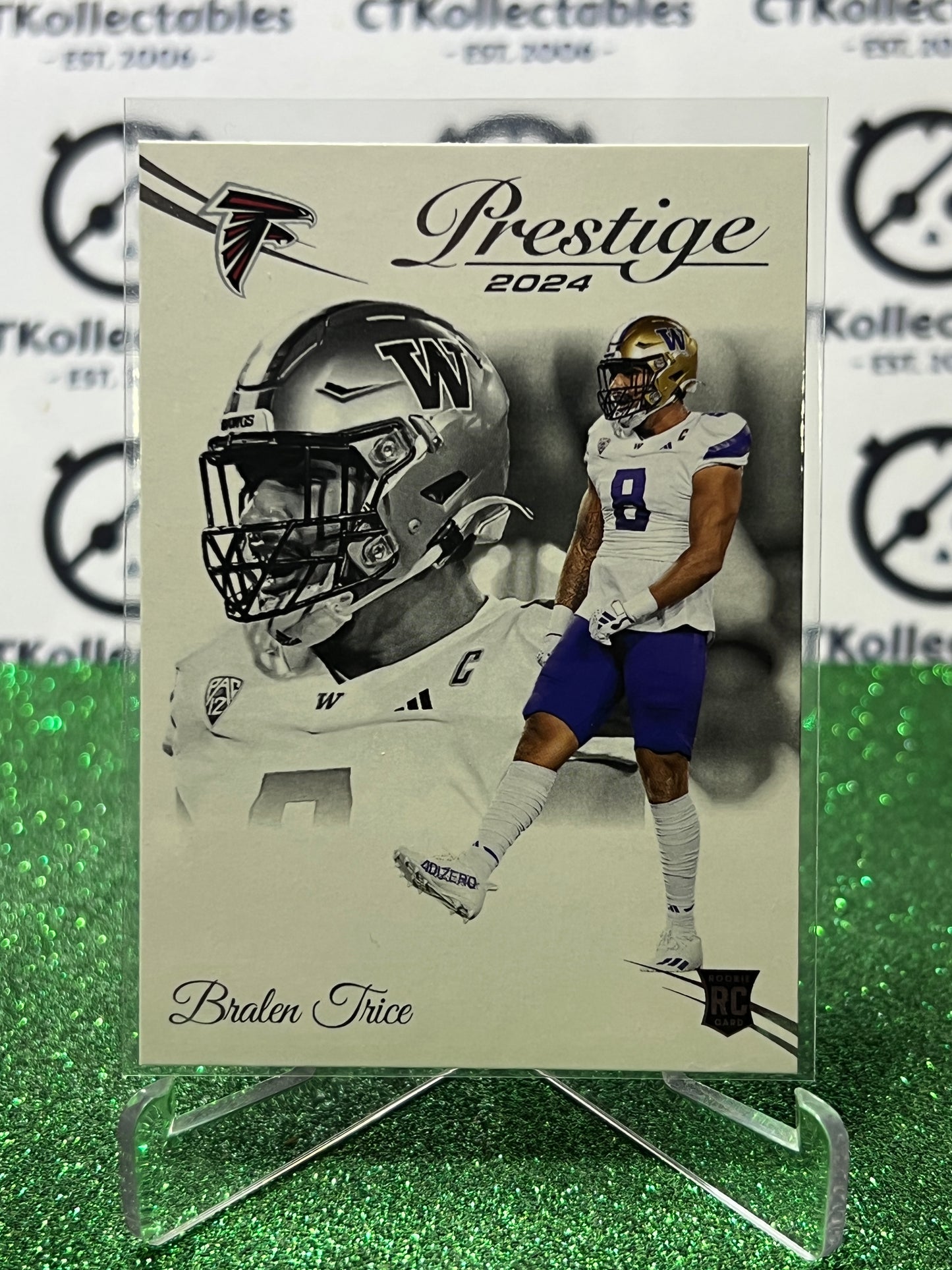 2024 PANINI PRESTIGE BRALEN TRICE # 336 RC NFL ATLANTA FALCONS GRIDIRON CARD