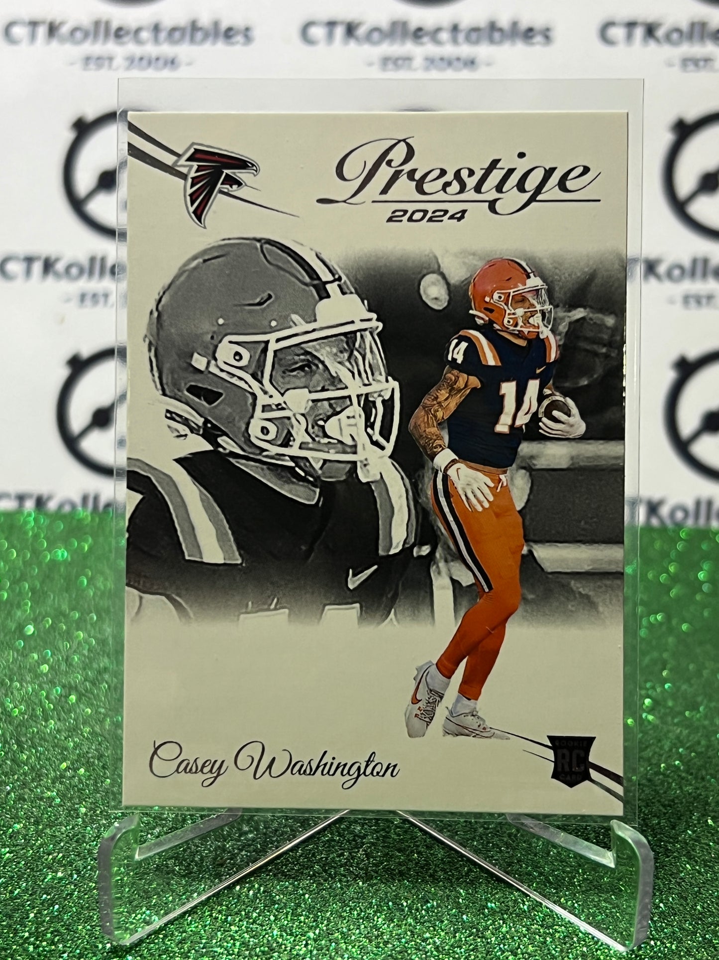 2024 PANINI PRESTIGE CASEY WASHINGTON # 301 RC NFL ATLANTA FALCONS GRIDIRON CARD