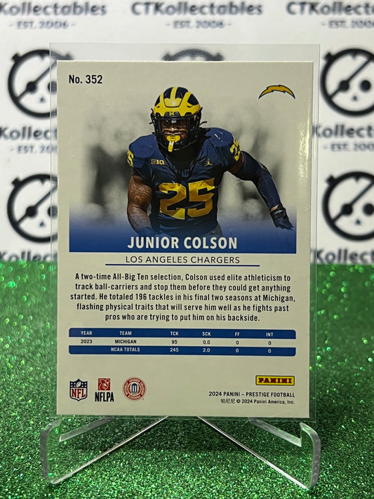 2024 PANINI PRESTIGE JUNIOR COLSON # 352 RC NFL LA CHARGERS GRIDIRON CARD