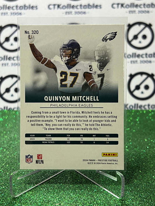 2024 PANINI PRESTIGE QUINYON MITCHELL # 320 RC NFL PHILADELPHIA EAGLES GRIDIRON CARD