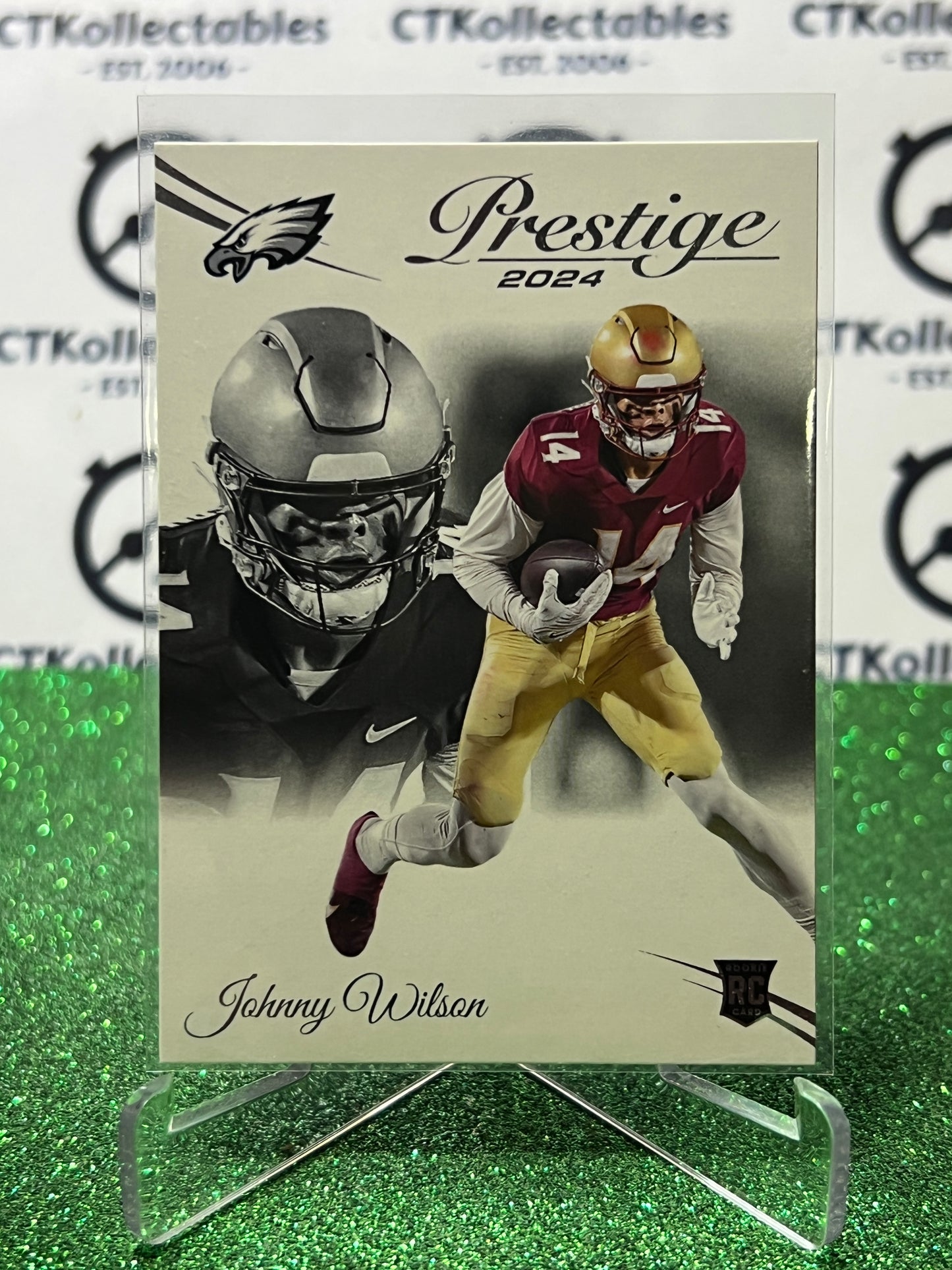 2024 PANINI PRESTIGE JOHNNY WILSON # 373 RC NFL PHILADELPHIA EAGLES GRIDIRON CARD