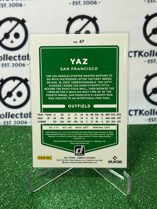 2021 PANINI DONRUSS YAZ # 67 BLUE FOIL SAN FRANCISCO GIANTS BASEBALL