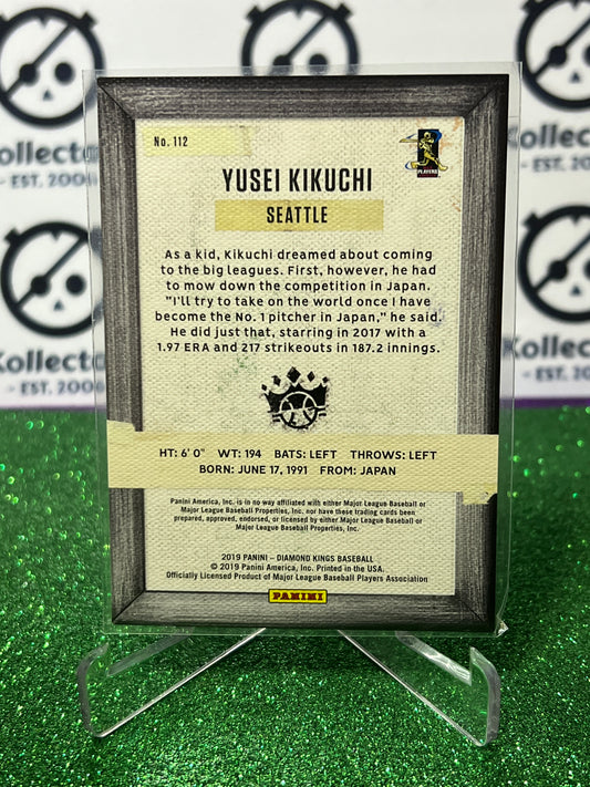 2019 PANINI DIAMOND KINGS YUSEI KIKUCHI # 112 ROOKIE PLUM FRAME SEATTLE MARINERS BASEBALL CARD