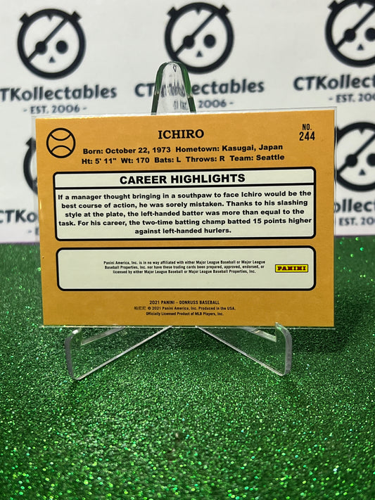 2021 PANINI DONRUSS ICHIRO # 244 RETRO BLUE SEATTLE MARINERS BASEBALL CARD