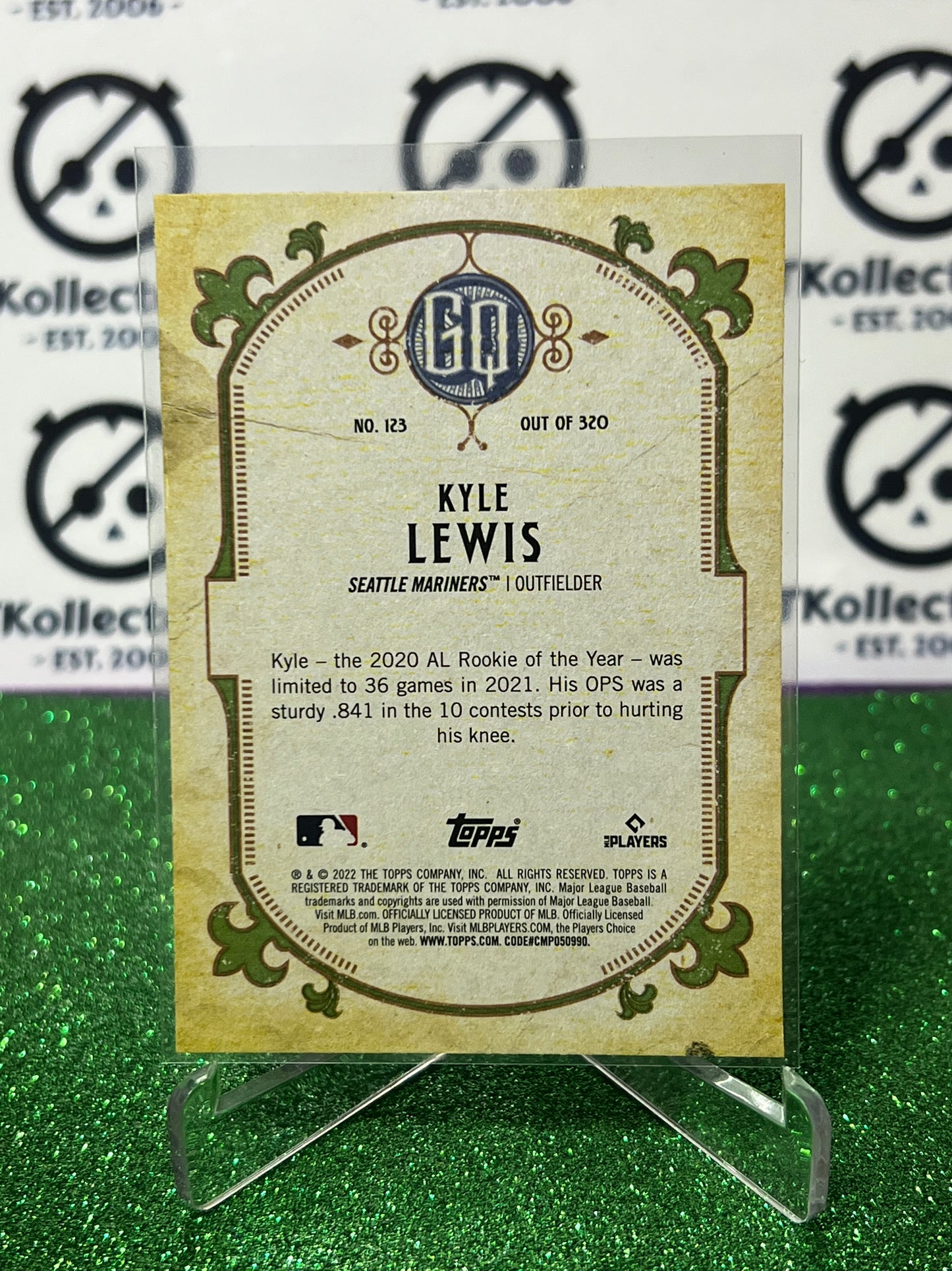 2022 TOPPS GYPSY QUEEN KYLE LEWIS # 123 SEATTLE MARINERS BASEBALL CARD