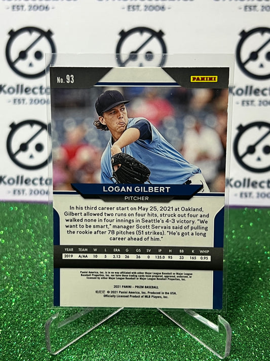 2021 PANINI PRIZM LOGAN GILBERT # 93 ROOKIE SEATTLE MARINERS BASEBALL CARD