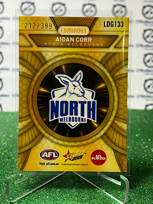 2025 AFL SELECT FOOTY STARS AIDAN CORR # LDG133 DRAGON SCALES /399 NORTH MELBOUNE KANGAROOS