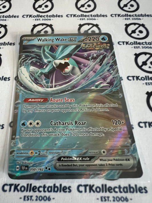 2024 TEMPORAL FORCES WALKING WAKE EX # 050/162 DOUBLE RARE FOIL POKEMON CARD