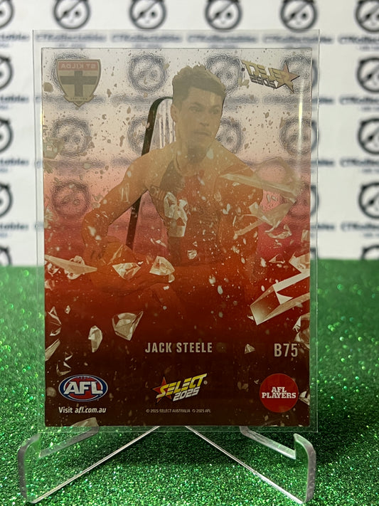 2025 AFL SELECT FOOTY STARS JACK STEELE # B75 BREAKOUT ST. KILDA SAINTS CARD