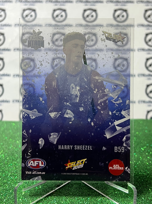 2025 AFL SELECT FOOTY STARS HARRY SHEEZEL # B59 BREAKOUT NORTH MELBOURNE CARD