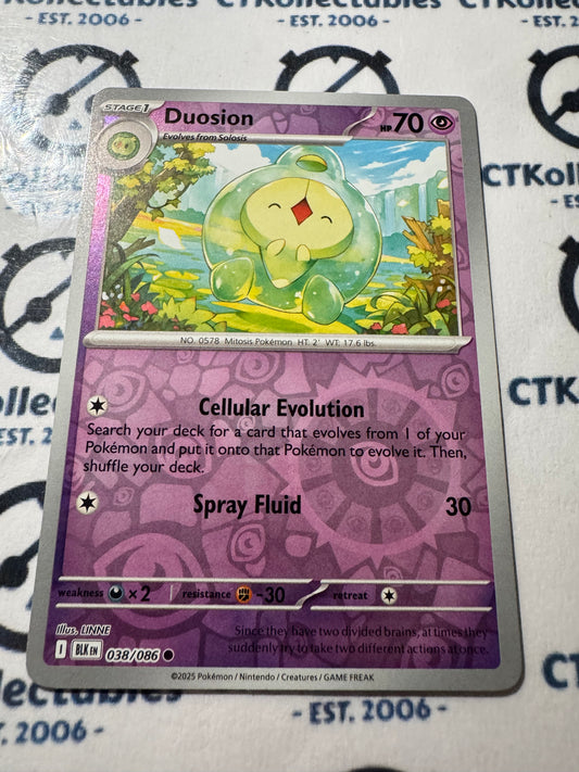 Duosion Reverse Holo Scarlet & Violet Black Bolt #038/086 Pokemon