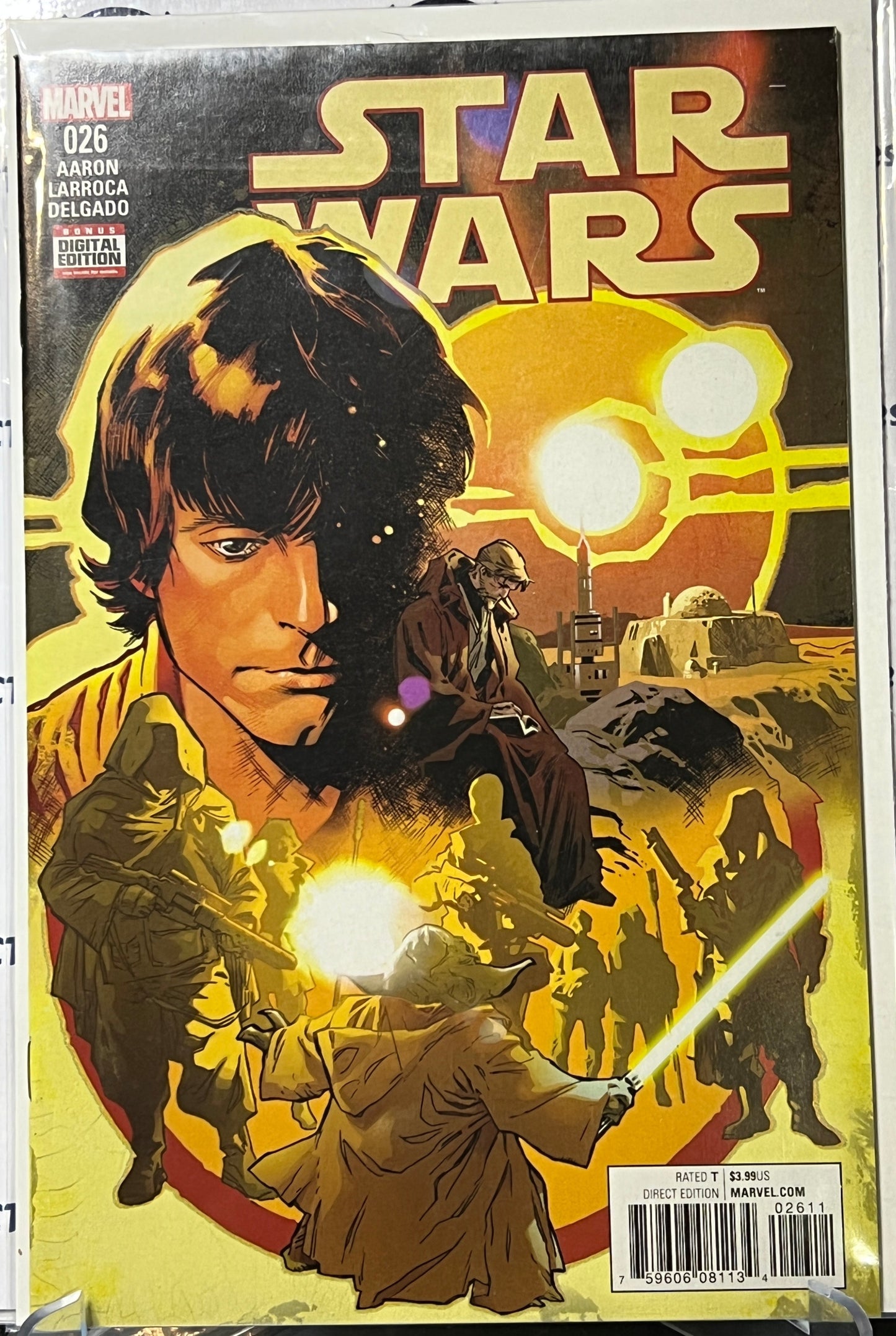 STAR WARS # 026 LUKE SKYWALKER MARVEL COMIC BOOK 2016