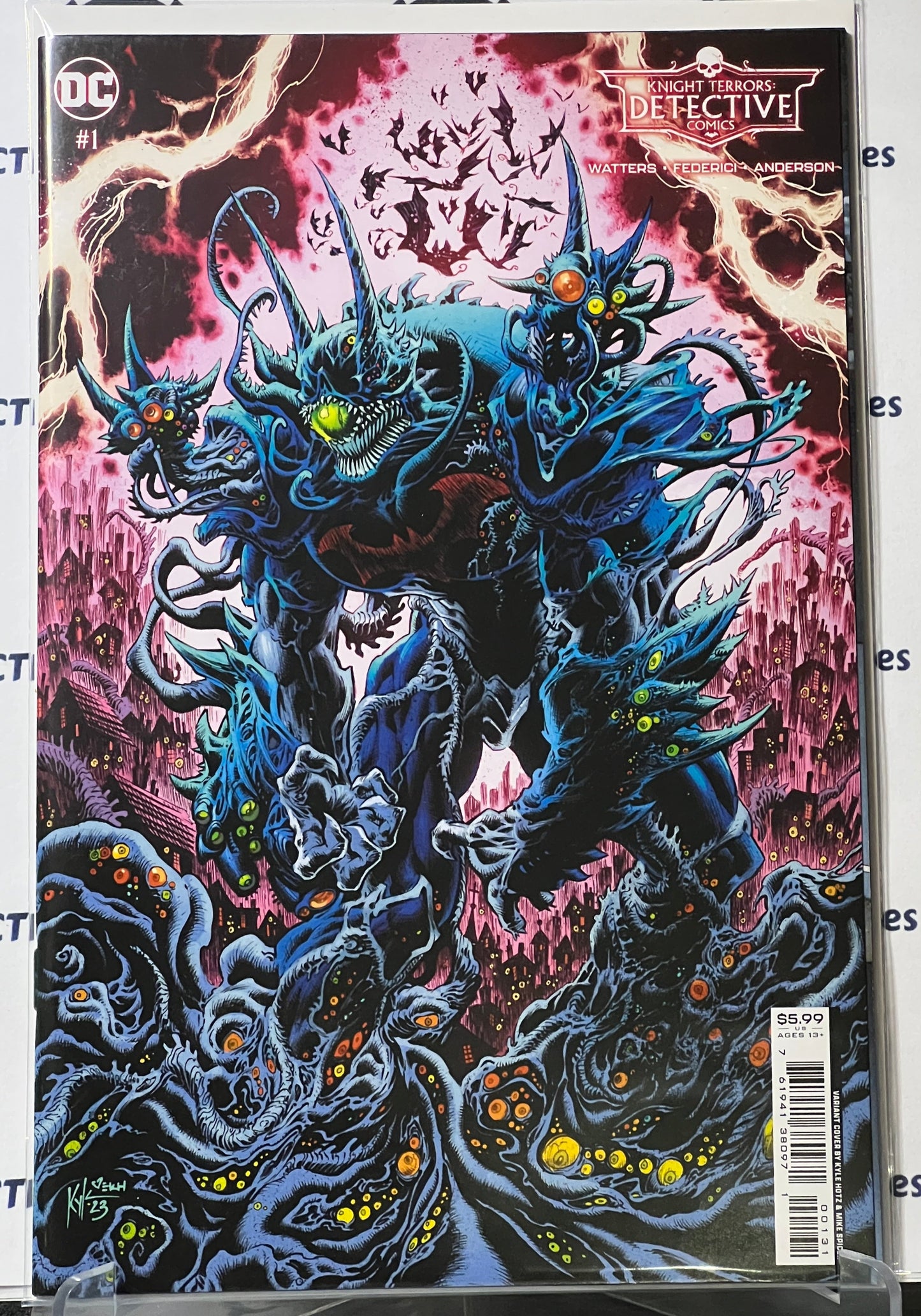KNIGHT TERRORS DETECTIVE COMICS # 1 CVR C KYLE HOTZ VARIANT DC COMIC BOOKS 2023