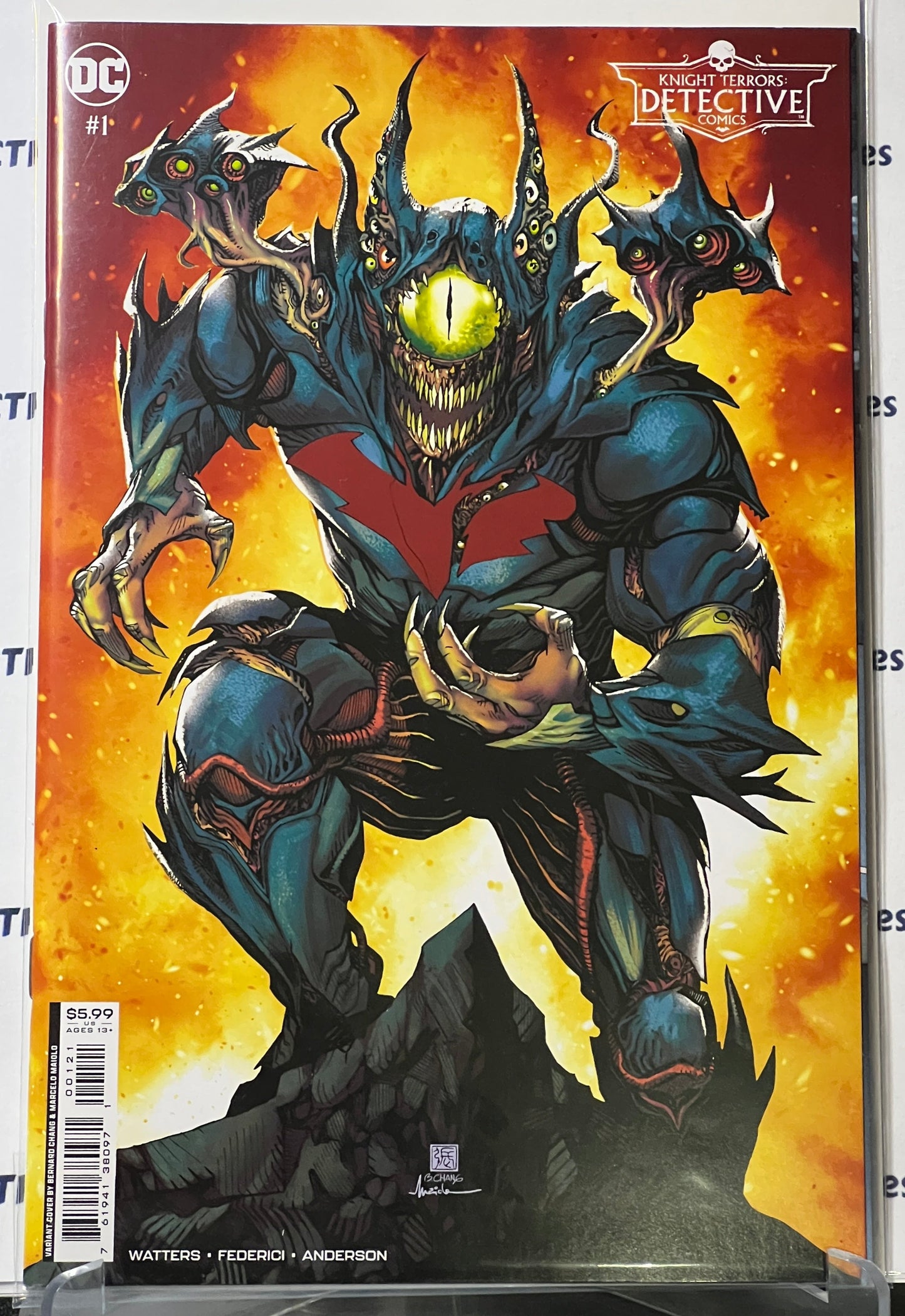 KNIGHT TERRORS DETECTIVE COMICS # 1 CVR B BERNARD CHANG VARIANT DC COMIC BOOKS 2023
