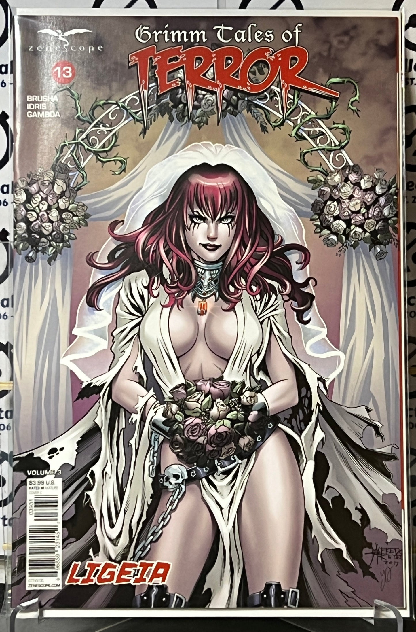 GRIMM TALES OF HORROR # 13 LIGEIA VARIAT C COVER ZENESCOPE COMIC BOOK 2018