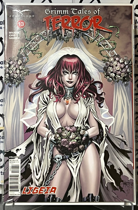 GRIMM TALES OF HORROR  # 13 LIGEIA VARIAT C COVER ZENESCOPE COMIC BOOK 2018
