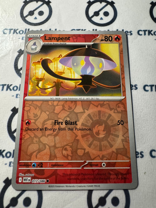 Lampert Reverse Holo Scarlet & Violet White Flare #017/086 Pokemon