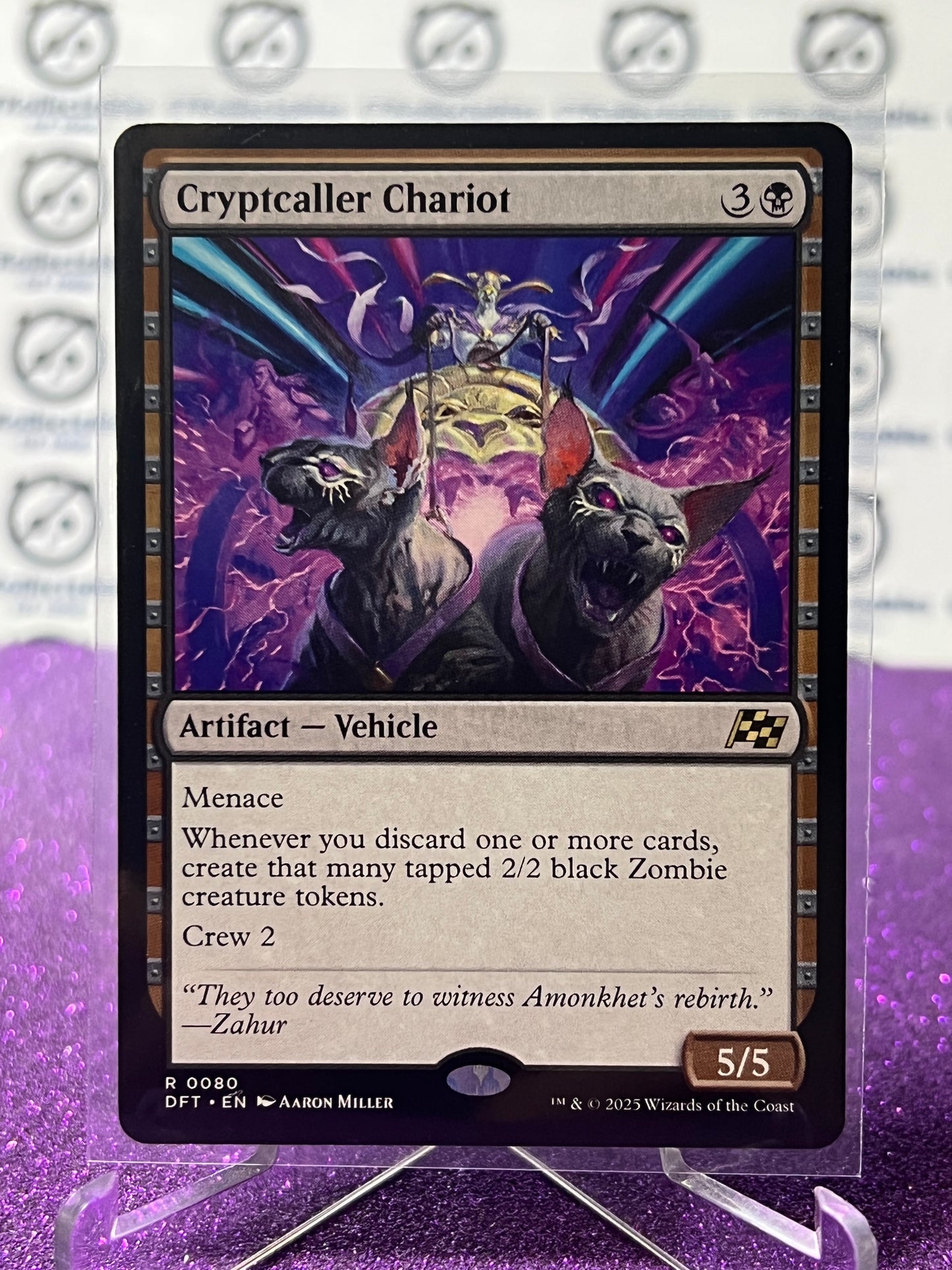 2025 MAGIC THE GATHERING AETHERDRIFT CRYPTCALLER CHARIOT # R 0080 NON-FOIL ARTIFACT CARD