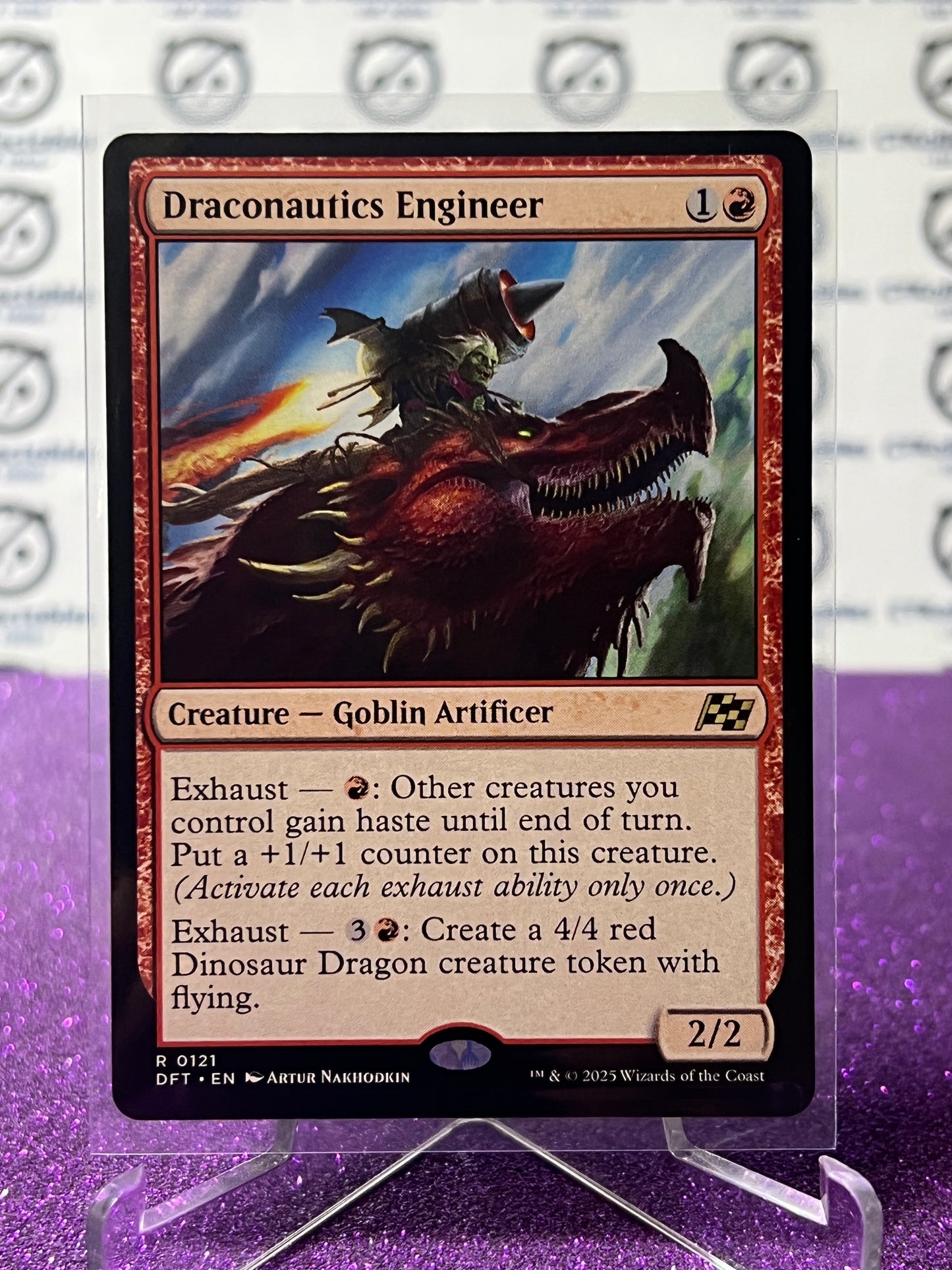2025 MAGIC THE GATHERING AETHERDRIFT DRACONAUTICS ENGINEER # R 0121 NON-FOIL CREATURE CARD