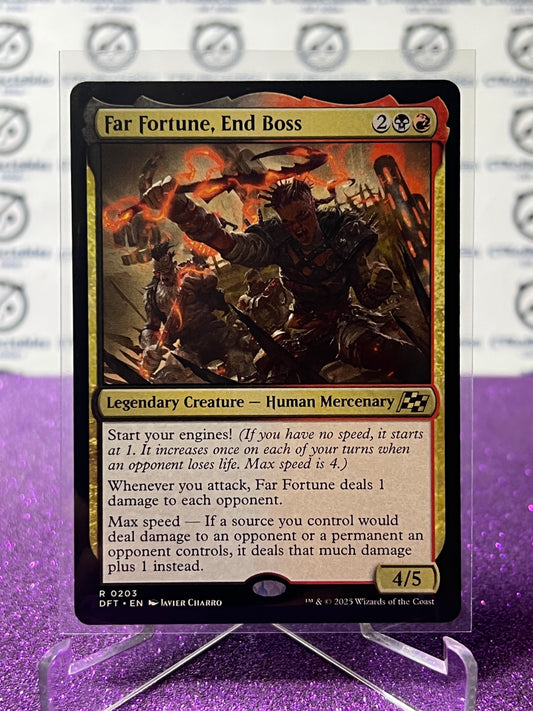 2025 MAGIC THE GATHERING AETHERDRIFT FAR FORTUNE, END BOSS # R 0203 NON-FOIL CREATURE CARD