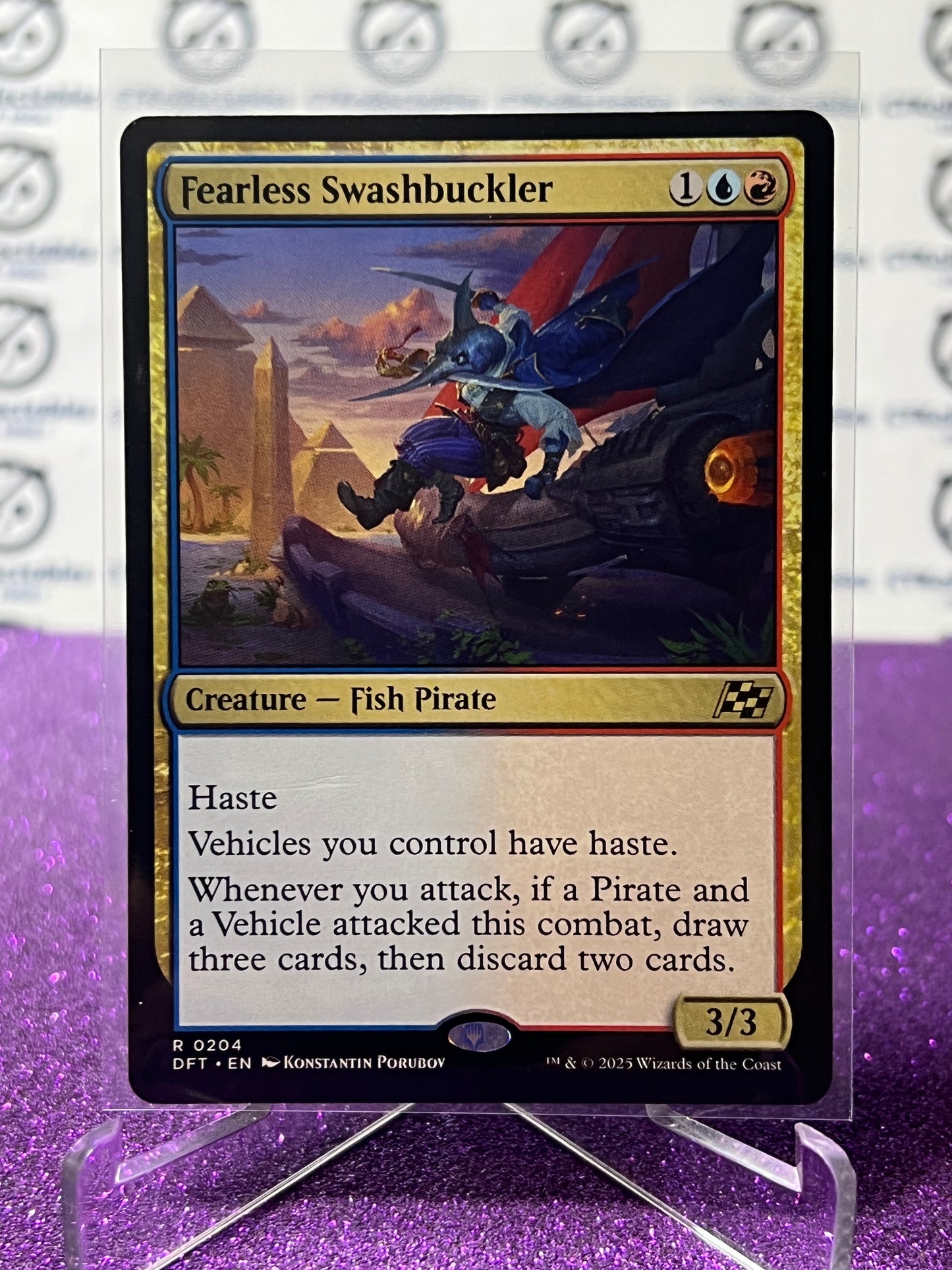 2025 MAGIC THE GATHERING AETHERDRIFT FEARLESS SWASHBUCKLER # R 0204 NON-FOIL CREATURE CARD