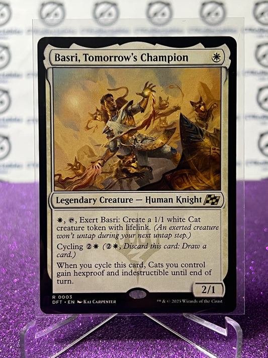 2025 MAGIC THE GATHERING AETHERDRIFT BASRI, TOMORROW'S CHAMPION # R 0003 NON-FOIL CREATURE CARD