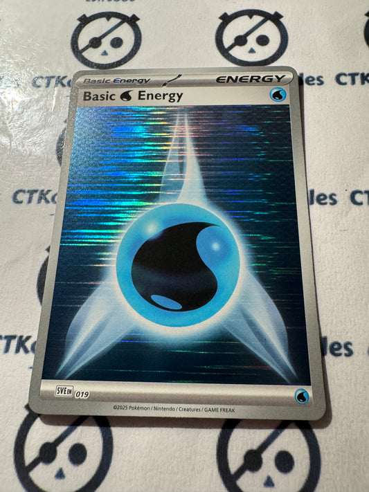 Water energy Holo Scarlet & Violet White Flare Black Bolt SVEen #019 Pokemon