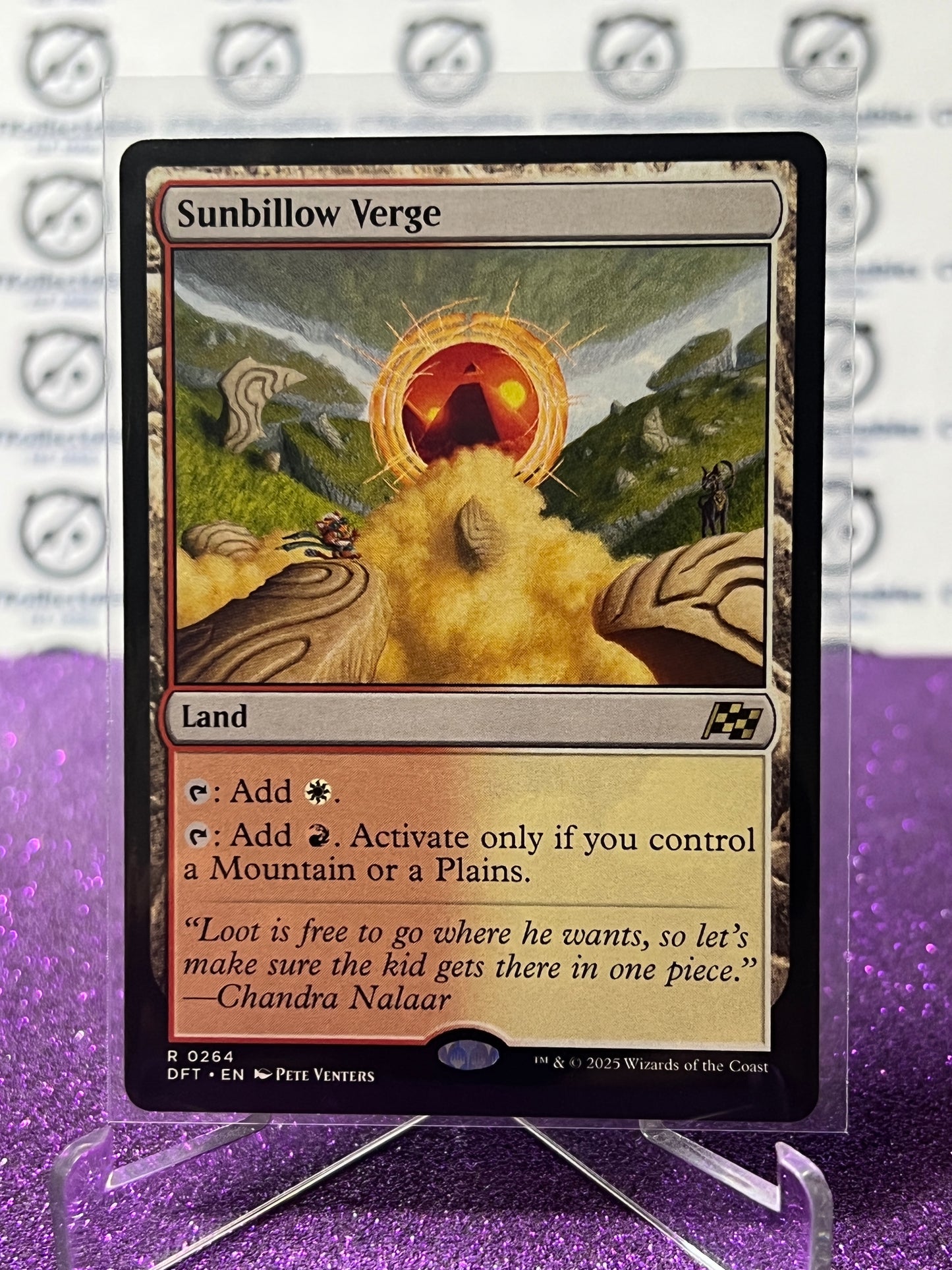 2025 MAGIC THE GATHERING AETHERDRIFT SUNBILLOW VERGE # R 0264 NON-FOIL LAND CARD