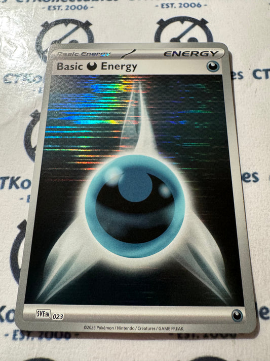 Darkness energy Holo Scarlet & Violet White Flare Black Bolt SVEen #023 Pokemon