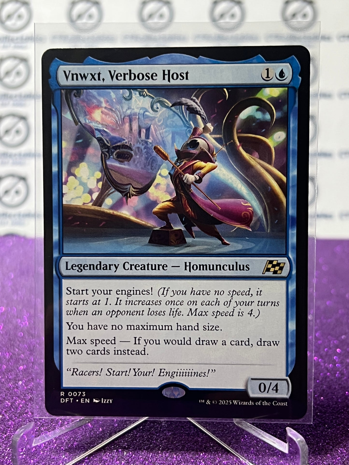 2025 MAGIC THE GATHERING AETHERDRIFT VNWXT, VERBOSE HOST # R 0073 NON-FOIL CREATURE CARD