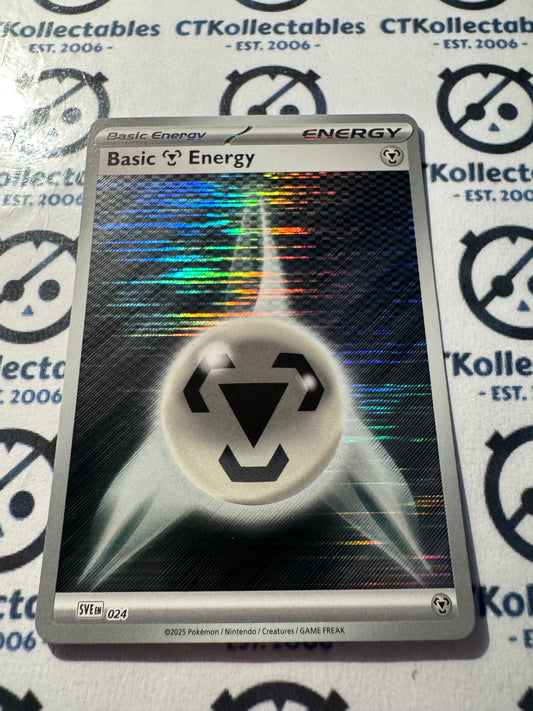Metal energy Holo Scarlet & Violet White Flare Black Bolt SVEen #024 Pokemon