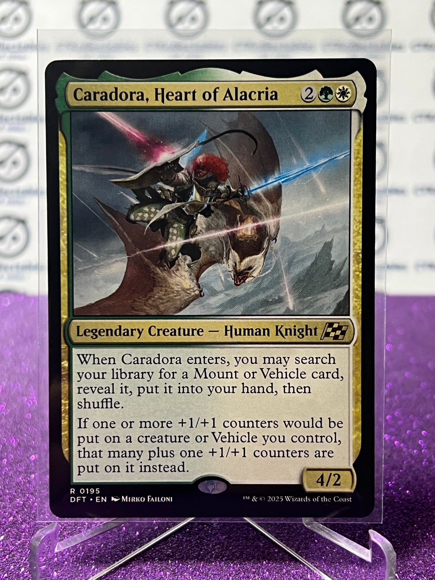 2025 MAGIC THE GATHERING AETHERDRIFT CARADORA, HEART OF ALACRIA # R 0195 NON-FOIL CREATURE CARD